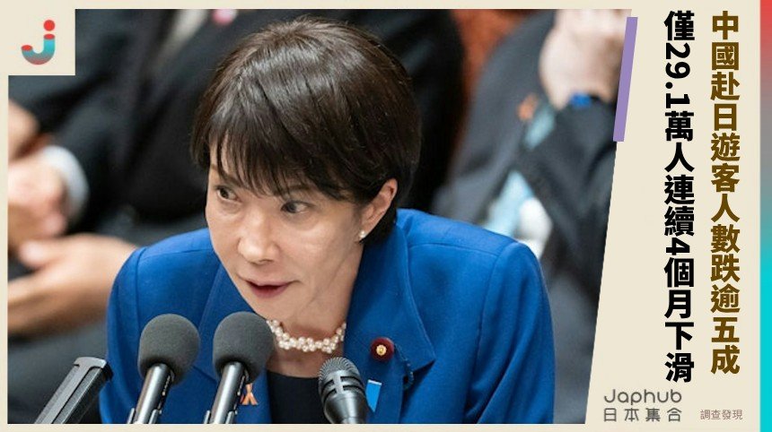 中國赴日遊客人數跌逾五成！ 僅29.1萬人連續4個月下滑！